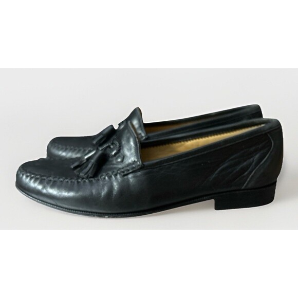 Moreschi Black Tassel Loafers Dress Shoes, 217286, Italy, Size 8.5 M US main image 9